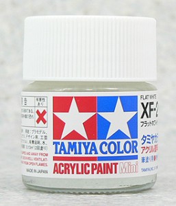 TAMIYA 壓克力系水性漆 10ml 消光白色 XF-